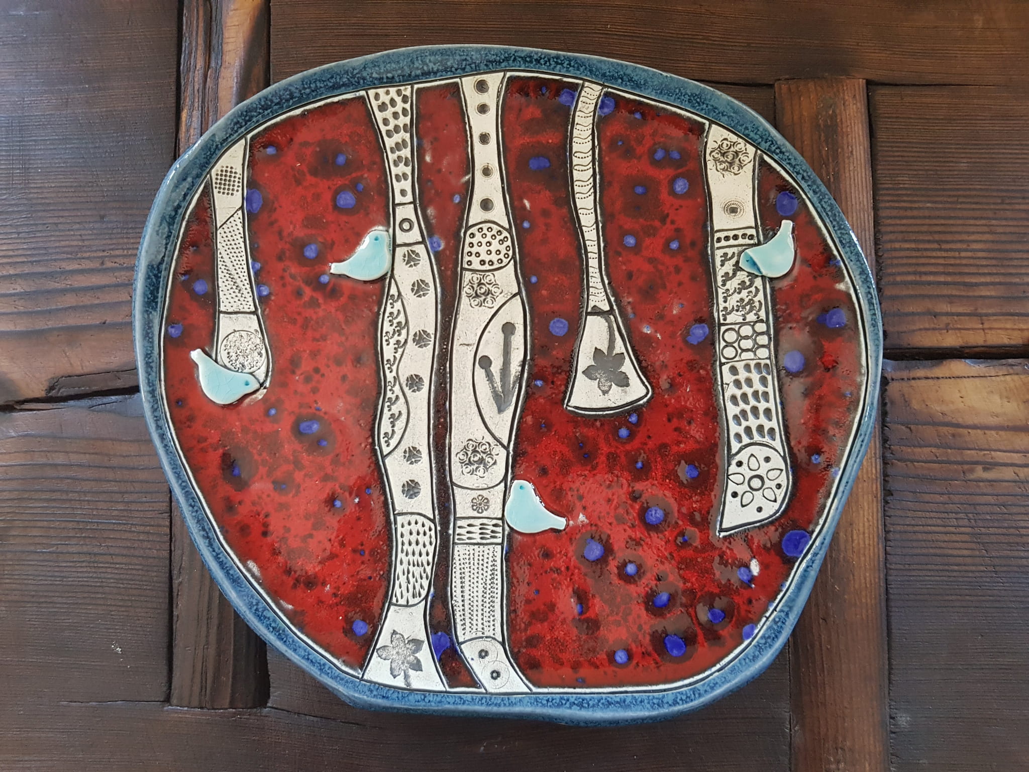 Patera ceramiczna "bambusowy las"