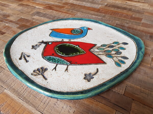 Patera ceramiczna - "Dwa ptaki" (2)